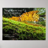 Tree Trunk in Lush Moss - Personalised ポスター