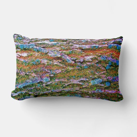 Treebarkの迷彩柄は色を高めました ランバークッション (正面)