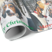 Treeingの歩行者のメリークリスマスの包装紙 ラッピングペーパー (ロールコーナー)