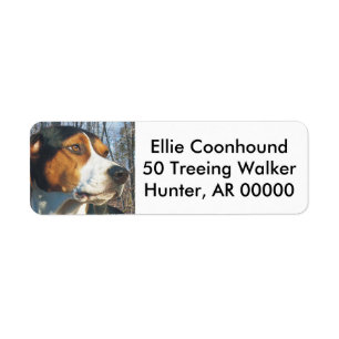 Treeingの歩行者のCoonhound ラベル