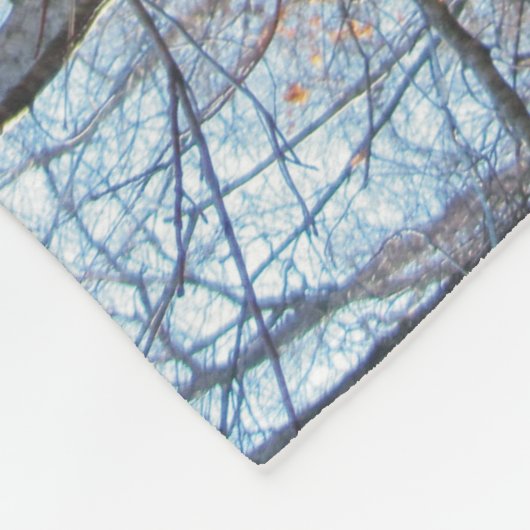 Treeing遠ぼえの歩行者のCoonhoundのフリースブランケット フリースブランケット (角)