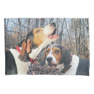 Treeing遠ぼえの歩行者のCoonhoundの枕箱 枕カバー