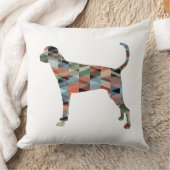 Treeing Walker幾何学的シルエットを確認 クッション (ブランケット)