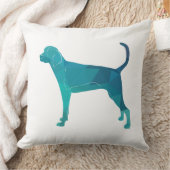 Treeing Walker幾何学的シルエットを確認 クッション (ブランケット)