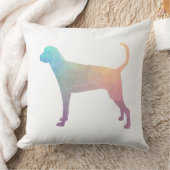 Treeing Walker幾何学的シルエットを確認 クッション (ブランケット)