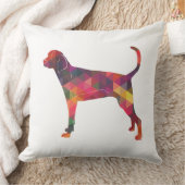 Treeing Walker幾何学的シルエットを確認 クッション (ブランケット)