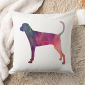 Treeing Walker幾何学的シルエットを確認 クッション (ブランケット)