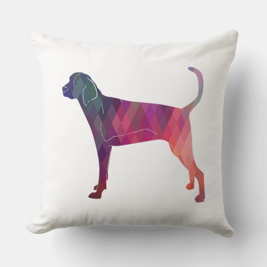 Treeing Walker幾何学的シルエットを確認 クッション (正面)