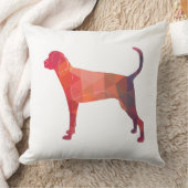 Treeing Walker幾何学的シルエットを確認 クッション (ブランケット)