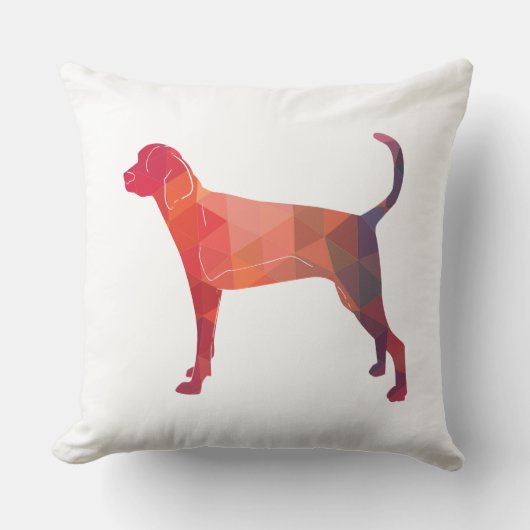 Treeing Walker幾何学的シルエットを確認 クッション (正面)