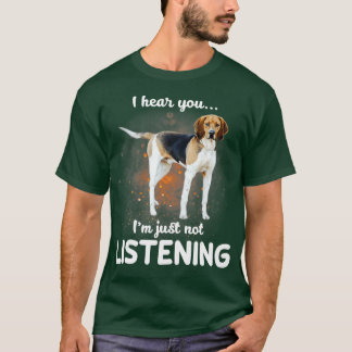 Treeing Walker Conhound君の声が聞こえな聞い Tシャツ