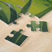 Treeing Walker Conhound春の花絵を描ズ ジグソーパズル (側面)