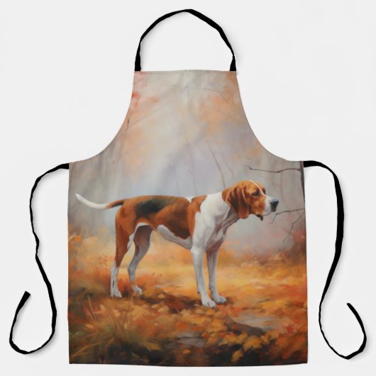 Treeing Walker Conhound紅葉秋 エプロン (正面)