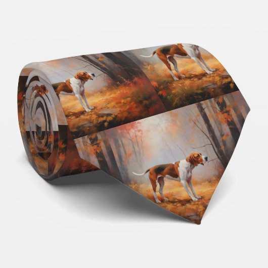 Treeing Walker Conhound紅葉秋 ネクタイ (ロール)