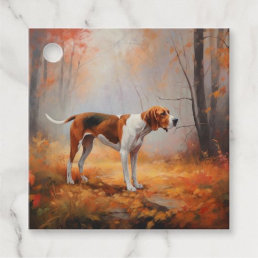 Treeing Walker Conhound紅葉秋 フェイバータグ (正面)