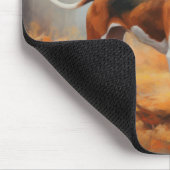 Treeing Walker Conhound紅葉秋 マウスパッド (コーナー)