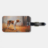 Treeing Walker Conhound紅葉秋 ラゲッジタグ (裏面横)