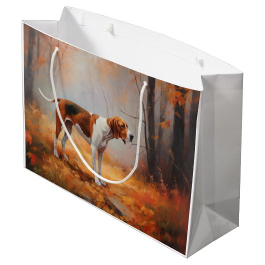 Treeing Walker Conhound紅葉秋 ラージペーパーバッグ (裏面アングル)