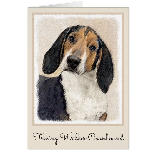 Treeing Walker Conhound's 絵画 -オリジナルアート (正面)