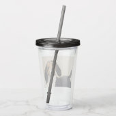 Treeing Walker Conhound's 絵画 -オリジナルアート アクリルタンブラー (裏面)