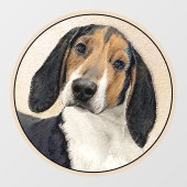 Treeing Walker Conhound's 絵画 -オリジナルアート ウィンドウサイン (シート)