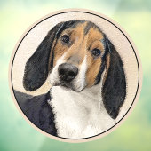 Treeing Walker Conhound's 絵画 -オリジナルアート ウィンドウサイン (シート3)