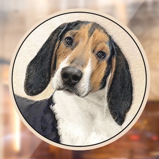 Treeing Walker Conhound's 絵画 -オリジナルアート ウィンドウサイン (シート2)