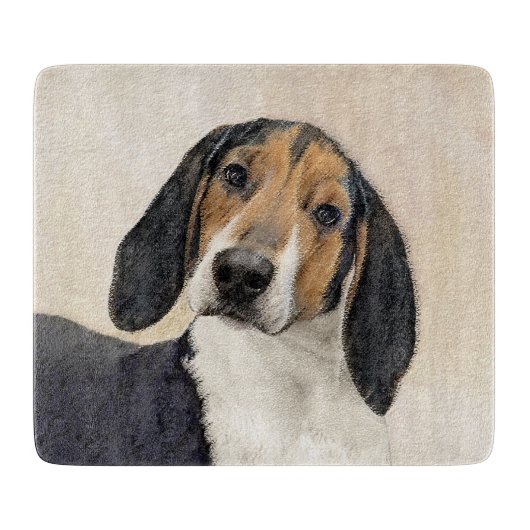 Treeing Walker Conhound's 絵画 -オリジナルアート カッティングボード (正面)
