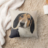 Treeing Walker Conhound's 絵画 -オリジナルアート クッション (ブランケット)