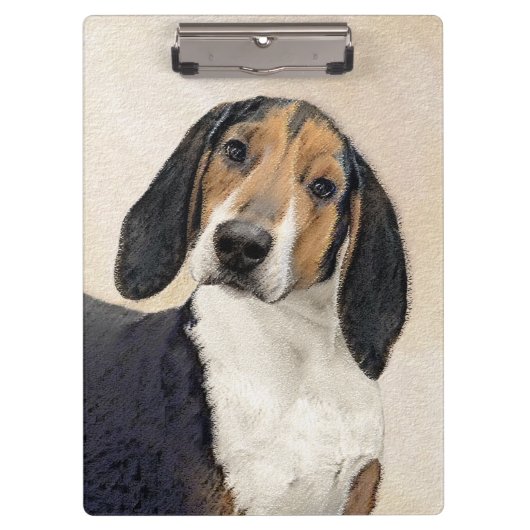 Treeing Walker Conhound's 絵画 -オリジナルアート クリップボード (正面)