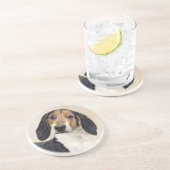 Treeing Walker Conhound's 絵画 -オリジナルアート コースター (側面)
