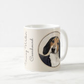 Treeing Walker Conhound's 絵画 -オリジナルアート コーヒーマグカップ (正面右)