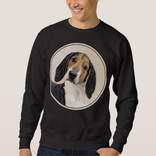 Treeing Walker Conhound's 絵画 -オリジナルアート スウェットシャツ (正面)
