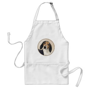 Treeing Walker Conhound's 絵画 -オリジナルアート スタンダードエプロン