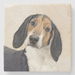 Treeing Walker Conhound's 絵画 -オリジナルアート ストーンコースター