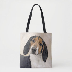 Treeing Walker Conhound's 絵画 -オリジナルアート トートバッグ