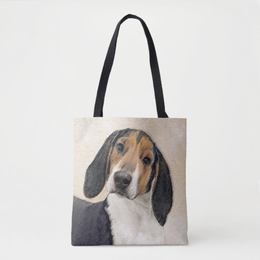 Treeing Walker Conhound's 絵画 -オリジナルアート トートバッグ (正面)