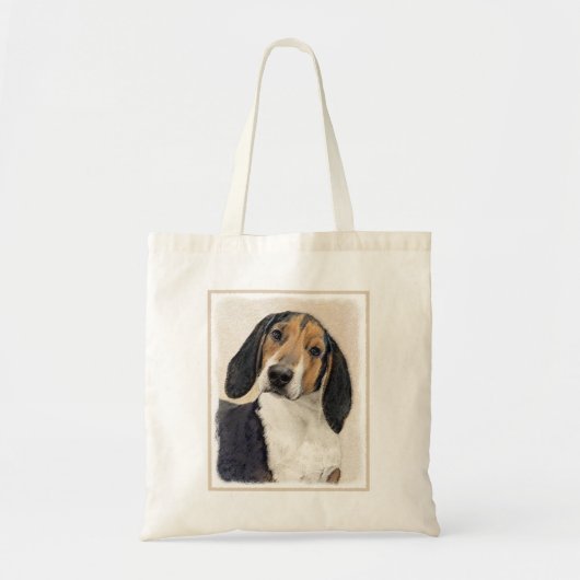 Treeing Walker Conhound's 絵画 -オリジナルアート トートバッグ (正面)