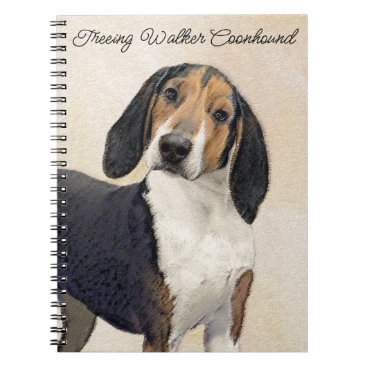 Treeing Walker Conhound's 絵画 -オリジナルアート ノートブック (正面)