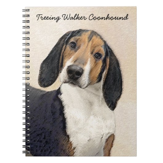 Treeing Walker Conhound's 絵画 -オリジナルアート ノートブック (正面)