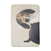 Treeing Walker Conhound's 絵画 -オリジナルアート バスマット (正面縦)