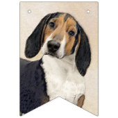 Treeing Walker Conhound's 絵画 -オリジナルアート バンティングフラッグ (第3の旗)