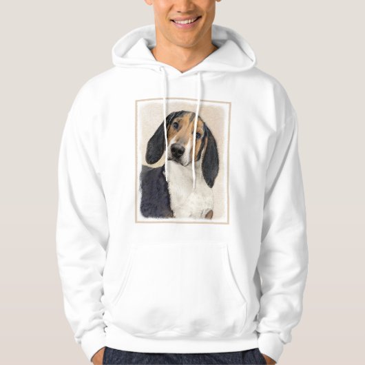 Treeing Walker Conhound's 絵画 -オリジナルアート パーカ (正面)