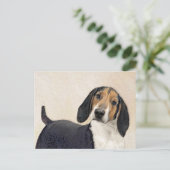 Treeing Walker Conhound's 絵画 -オリジナルアート ポストカード (スタンド正面)