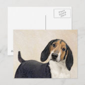 Treeing Walker Conhound's 絵画 -オリジナルアート ポストカード (正面/裏面)