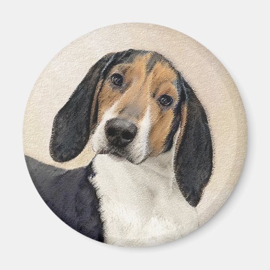 Treeing Walker Conhound's 絵画 -オリジナルアート マグネット (正面)