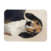 Treeing Walker Conhound's 絵画 -オリジナルアート マグネット (横)