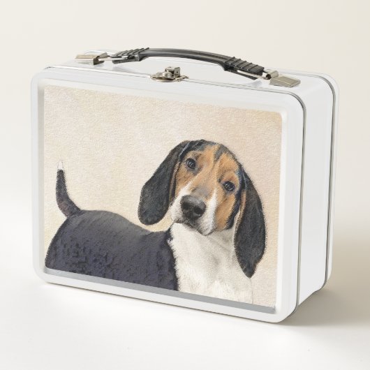 Treeing Walker Conhound's 絵画 -オリジナルアート メタルランチボックス (正面)