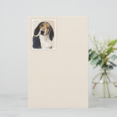 Treeing Walker Conhound's 絵画 -オリジナルアート 便箋 (スタンド正面)