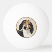 Treeing Walker Conhound's 絵画 -オリジナルアート 卓球ボール (裏面)